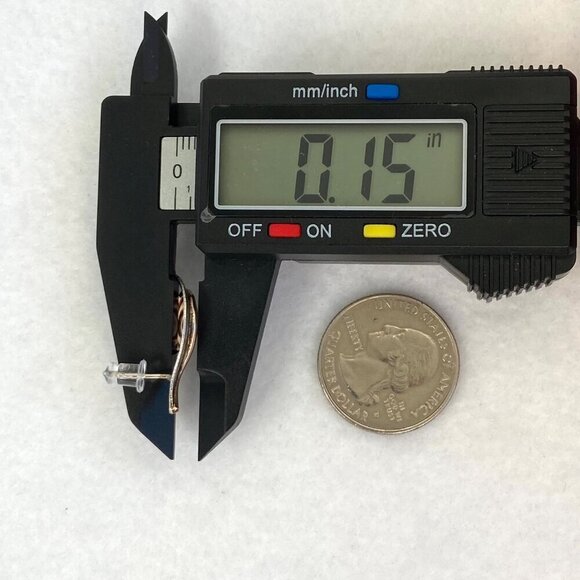 Artisan Textured Sterling Silver 925 Copper Mixed Metal Spiral Stud Earrings - Picture 15 of 16